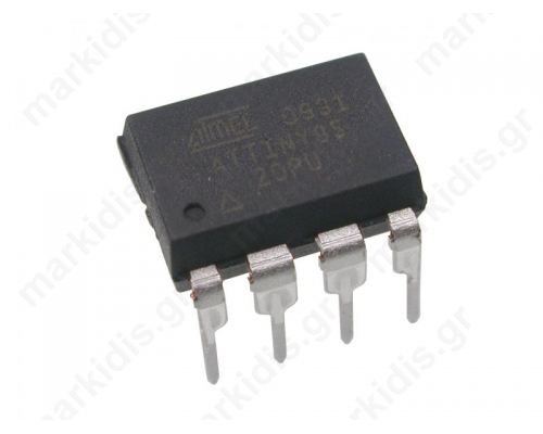 AVR Mikrocontroller Flash:8kx8bit EEPROM:512B SRAM:512B DIP8