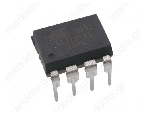 I.C ATTINY 85-20P Flash8kx8bit EEPROM512B SRAM:512B DIP8