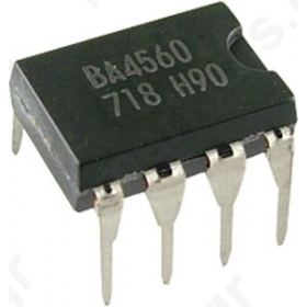BA4560, Operational amplifier 2MHz  36VDC Channels:2; DIP8