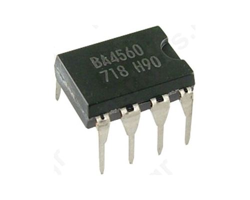 BA4560, Operational amplifier 2MHz  36VDC Channels:2; DIP8