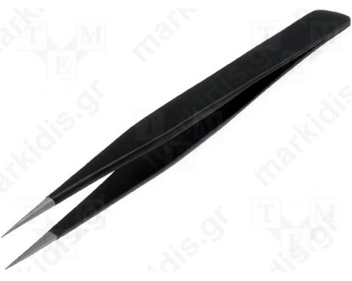Tweezers; ESD; Tip width:0.2mm Blade tip shape: sharp