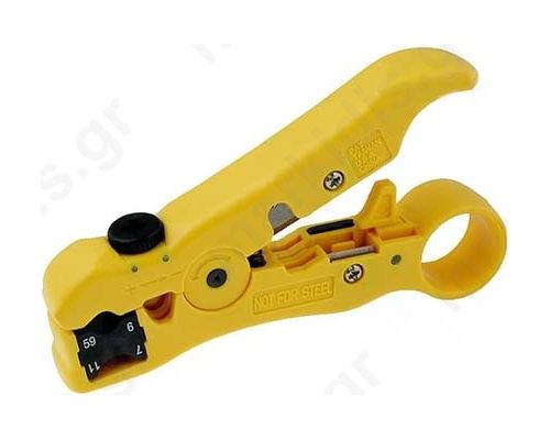 Stripping tool Wire coaxial, round, flat Length 125mm