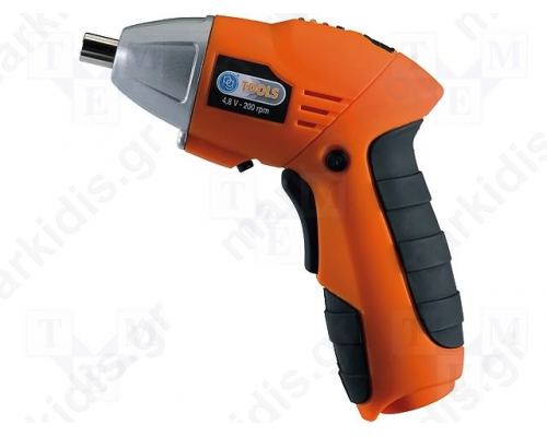 Screwdriver; battery; 200rpm; 4.8V; Charge time:5-8h