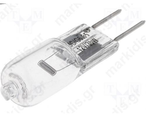 Filament lamp: halogen 12V 35W  G6,35 JC  630lm