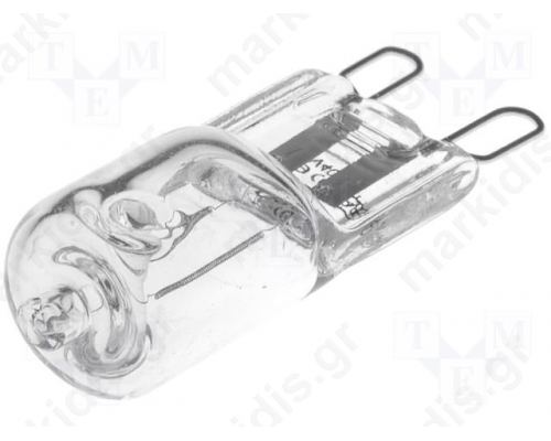 Filament lamp: halogen 230V 42W G9