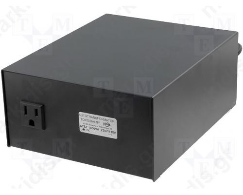 Autotransformer; 230VAC; Power:1kVA; Usec.1:115V