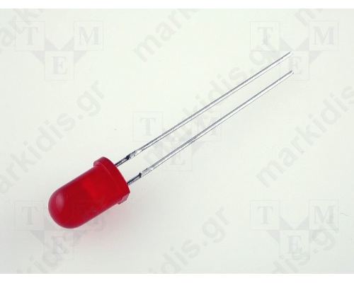 L-53SRD-E - LED; 5mm; red; 300-500mcd; 60°