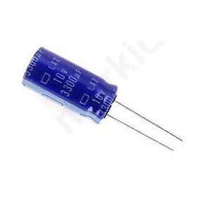 Capacitor electrolytic 3300uF 10V 12x20mm Pitch:5mm
