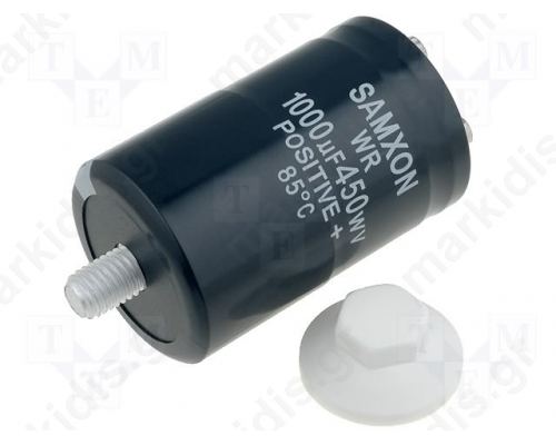Capacitor: electrolytic; 1000uF; ?51x80mm; ±20%; M12 screw; 2000h