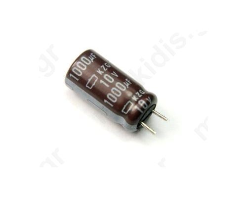 KM1000/10 Capacitor: electrolytic; THT 1000uF 10V O10x12.5mm Pitch:5mm |