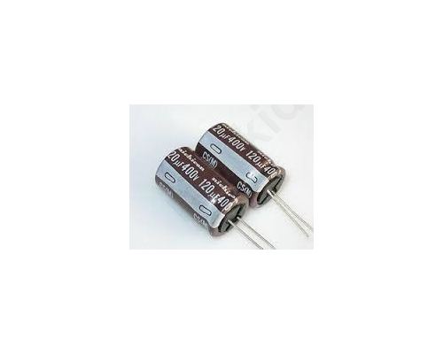 Capacitor: electrolytic; THT; 120uF; 400V; O18x31.5mm; Pitch:7.5mm