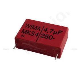 polyester; 4.7uF; 160VAC; 250VDC; Pitch:27.5mm; ±10%