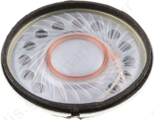 Loudspeaker Mylar 500mW 8O Sound Level 81dB 28mm