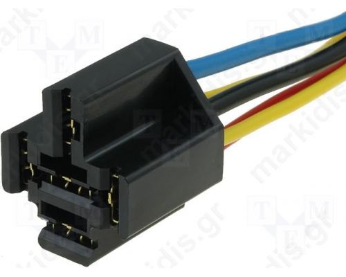 Socket PIN 5 40A FRC2C-DC12,FRC2C-DC24,LD-12P,LDN-12F 200mm