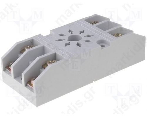Socket; PIN:8; 10A; 250VAC; Mounting: on panel; Series: R15; octal