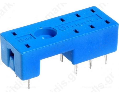 Socket; PIN:8; 10A; 250VAC; H:9.1mm; W:12.6mm; Mounting: PCB