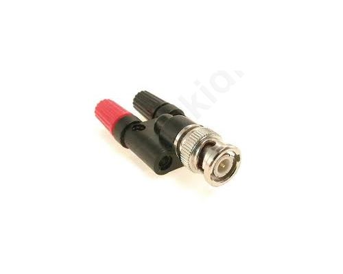BNC plug banana 4mm socket x2