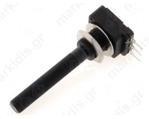 Potentiometer shaft single turn 100 kohm 200mW 6