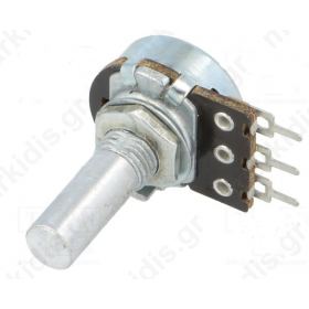 Potentiometer shaft single turn 470k Ω 100mW ±30% 6mm for PCB ROH
