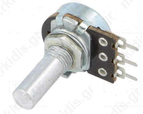 Potentiometer shaft single turn 470k Ω 100mW ±30% 6mm for PCB ROH