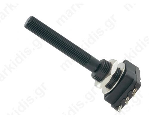 Potentiometer shaft single turn 50k Ω