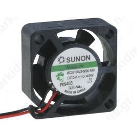 Fan: DC; 5VDC  25x25x10mm  5.1m3/h 16dBA Vapo 400mW 2.5-6V 28AWG