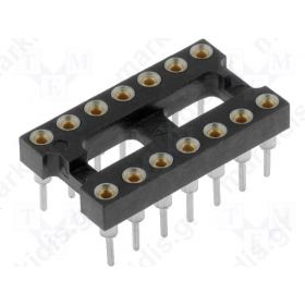 Socket PIN:14 Pitch: 2.54mm Precision THT Gold-Plated