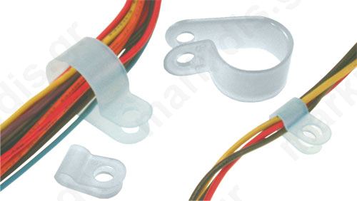 Clip Plastic For Cable With Screw Φ20