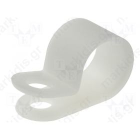 Clips polyamide natural Dia13.3mm Application Cable P-clips