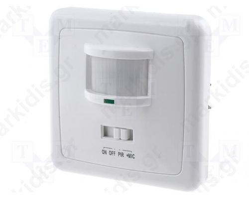 Automatic light switch; -20?40°C; 12m; 93%; IP20; 500W; 250VAC