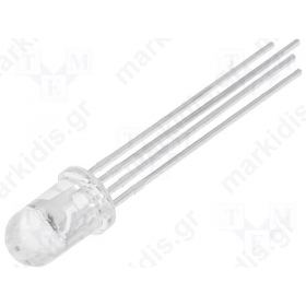 LED ΤΡΙΧΡΩΜΟ  5MM R/G/B  3000mcd 6000mcd 5000mcd anode