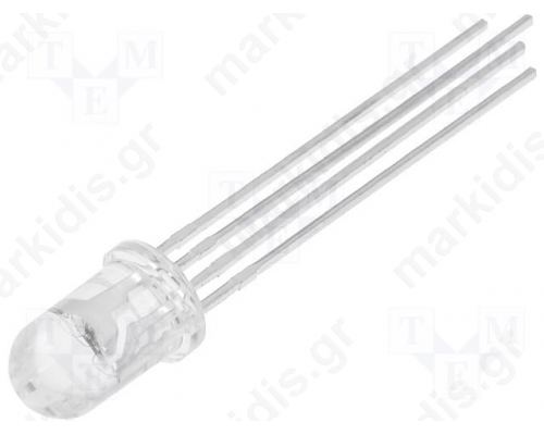 LED ΤΡΙΧΡΩΜΟ  5MM R/G/B  3000mcd 6000mcd 5000mcd anode