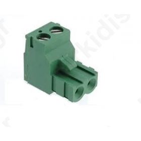 Pluggable Terminal Block Plug Female 5.08mm Ways2 15A Green