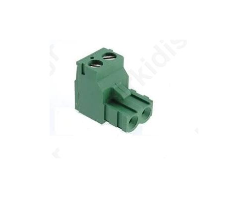 Pluggable Terminal Block Plug Female 5.08mm Ways2 15A Green
