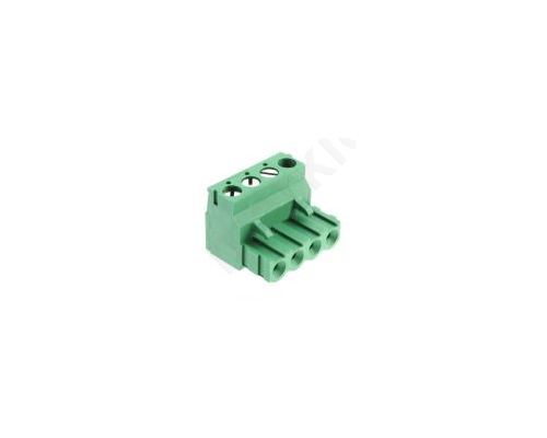Pluggable Terminal Block Plug Female 5.08mm Ways4 15A Green