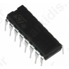 I.C. 74HC279AP, CMOS quad set-reset latch in a 16 pin DIL