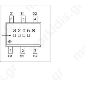 STT8205S. 6A, 20V, RDS(ON) 28momh N-Channel  MOSFET
