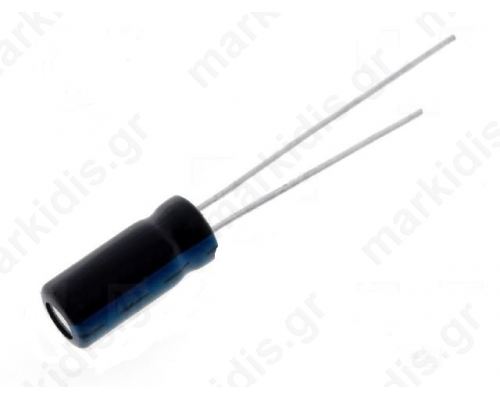 1000MF/10V 105c Πυκνωτής Ηλεκτρολυτικός D10x12.5mm