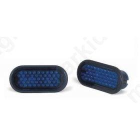 ΣΕΤ FLASH LED OVAL 12V ΚΟΥΜΠΟΤΟ BLUE ΣΕΤ FLASH LED OVAL 12V ΚΟΥΜΠΟΤΟ BLUE