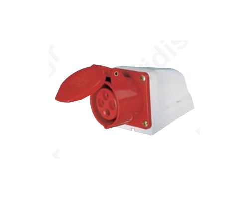 CONNECTOR FEMALE INDUSTRIAL WALL 4pole 16A