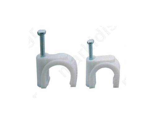 CABLE CLIPS  ROUND CABLE 7MM (100pcs)