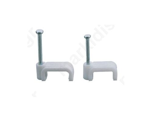 CABLE CLIPS FOR FLAT CABLE 4mm 100pcs