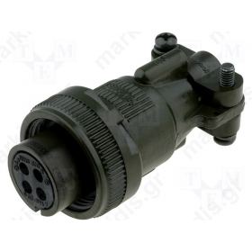 Connector military Series DS/MS plug female PIN:4 for cable