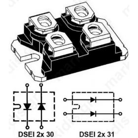 DIODE FRED 2X30A/400V