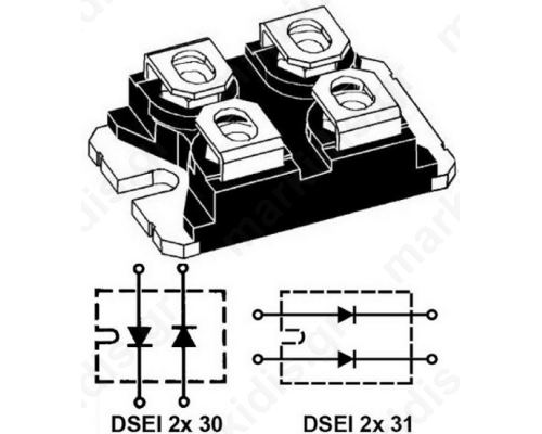 DIODE FRED 2X30A/600V