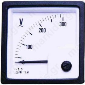 ANALOG VOLTMETER 96Χ96 500VAC