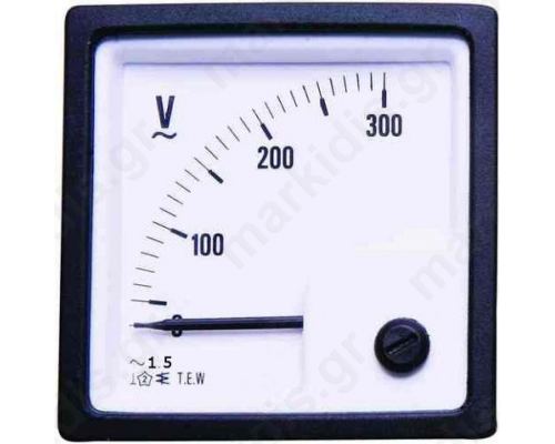 ANALOG VOLTMETER 96Χ96 500VAC