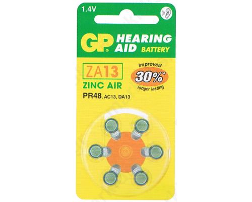 HEARING AIDS BATTERIES ZA13 GP 6PCS