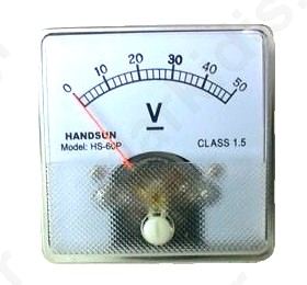 ANALOG VOLTMETER 60Χ60 50V DC