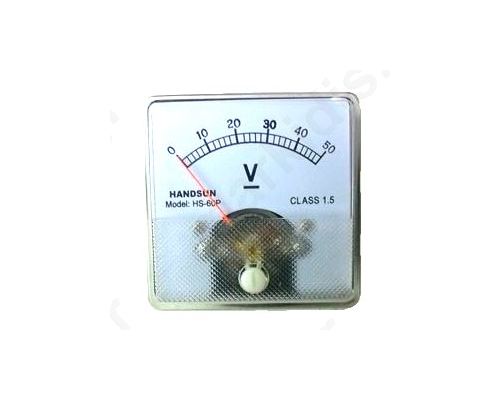 ANALOG VOLTMETER 60Χ60 50V DC
